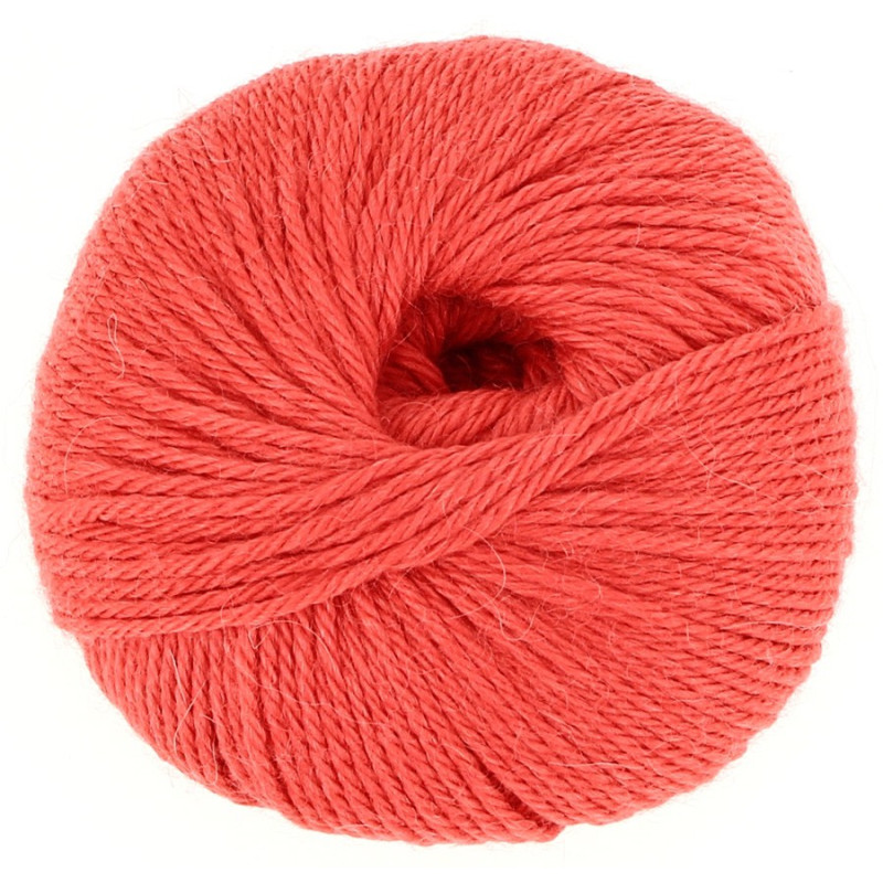 Lana de Baby Alpaca - Coral - 50 gr.