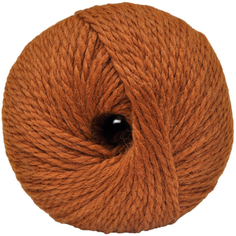 Lana de Alpaca y Oveja - Naranja oxido - 100 gr.