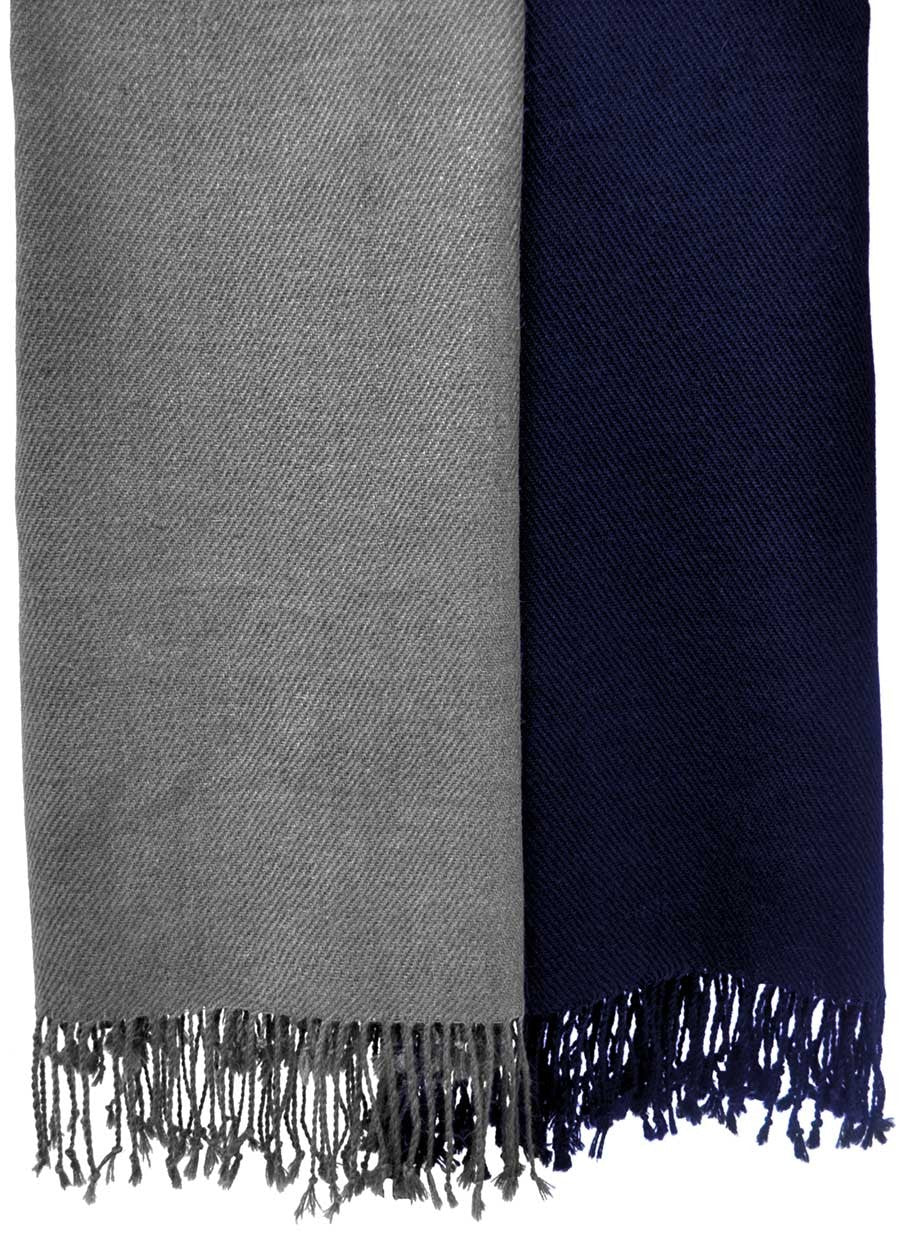 Gris grafito y azul oscuro