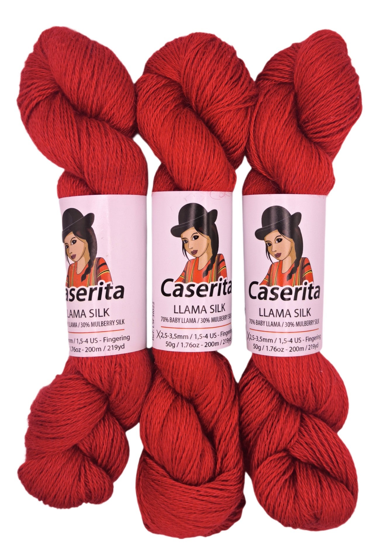 Rojo - Baby llama y Seda - 50 gr./200 m.