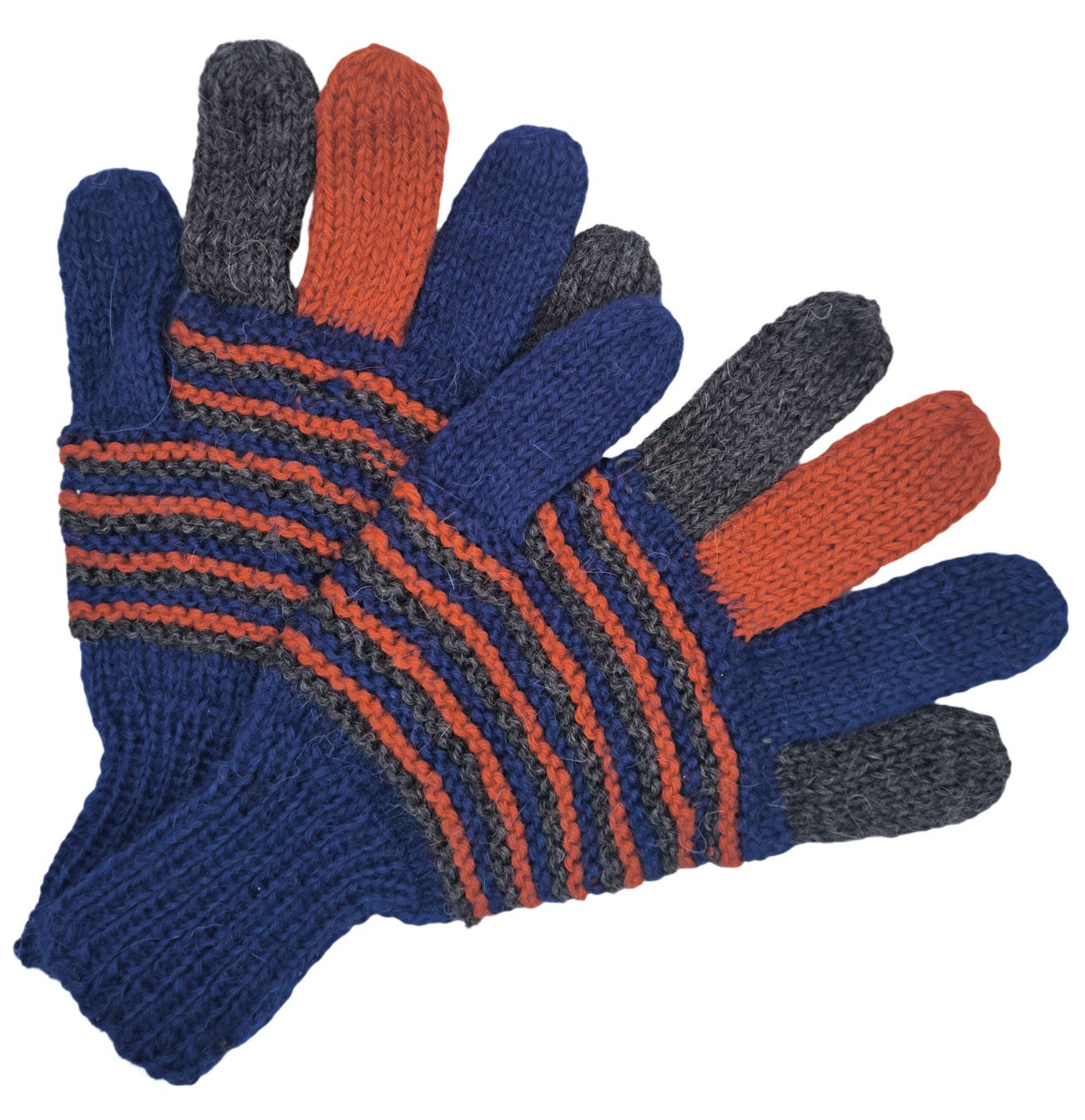 Talla M - Guantes coloridos - Tejidos a mano