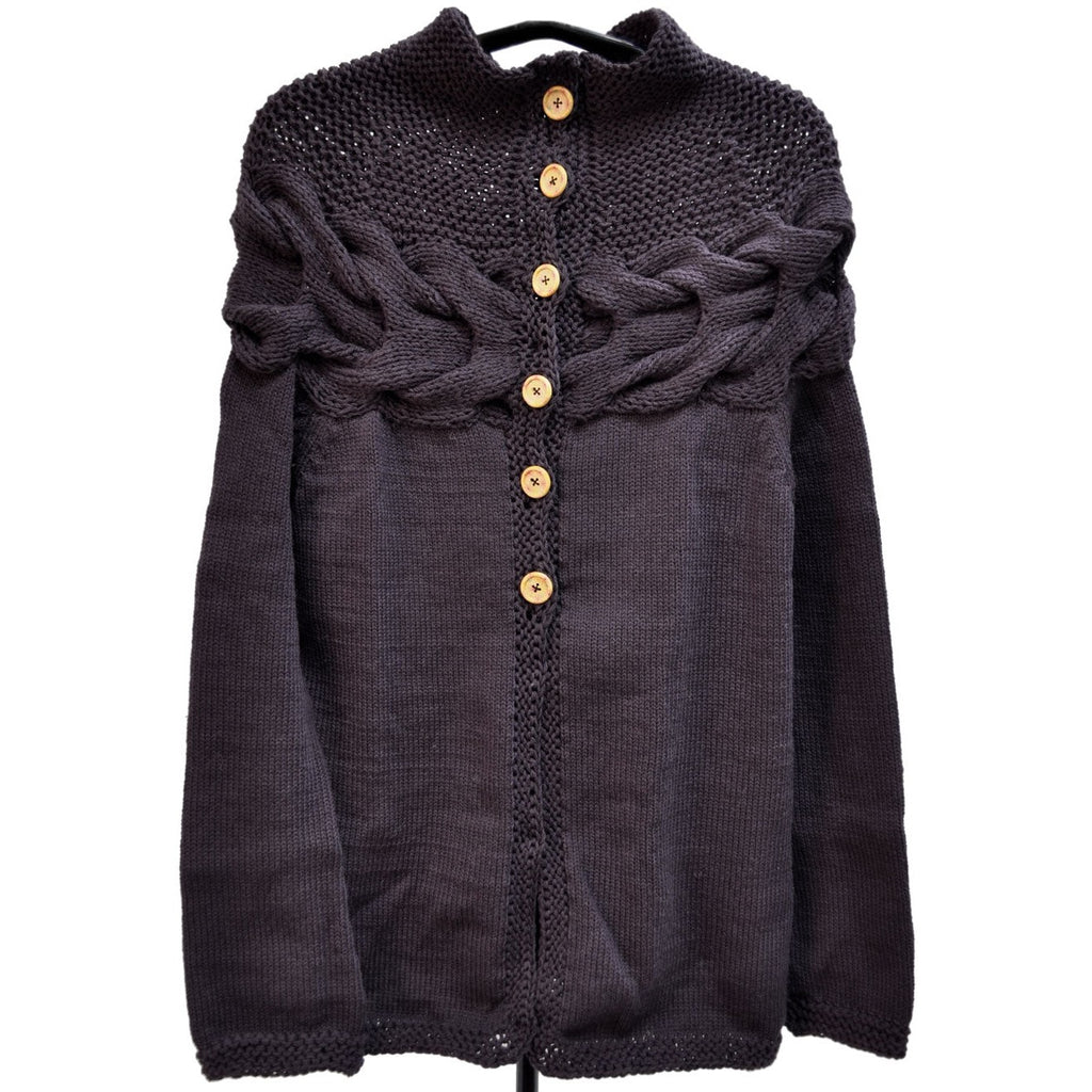 Sweater con Trenza - Lana de Oveja